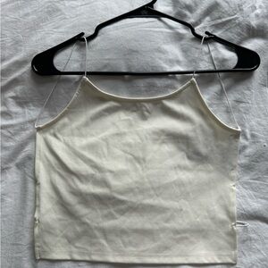 Cream backless top (with strings)
